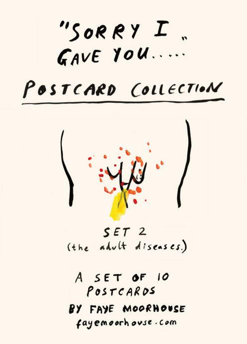 Sorry I gave you...  Postcard Set (SET 2 The Adult Diseases)